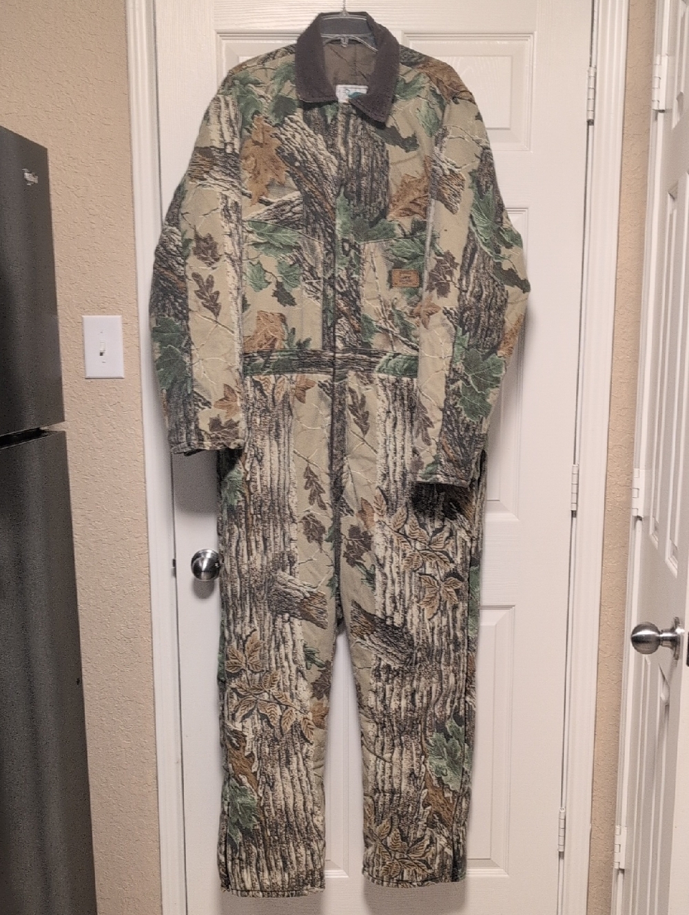 Duxbak Quilted Camouflage Coverall Jumpsuit - Green & Tan Camo